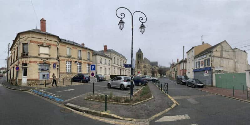 bessancourt vue sur la place de la mairie