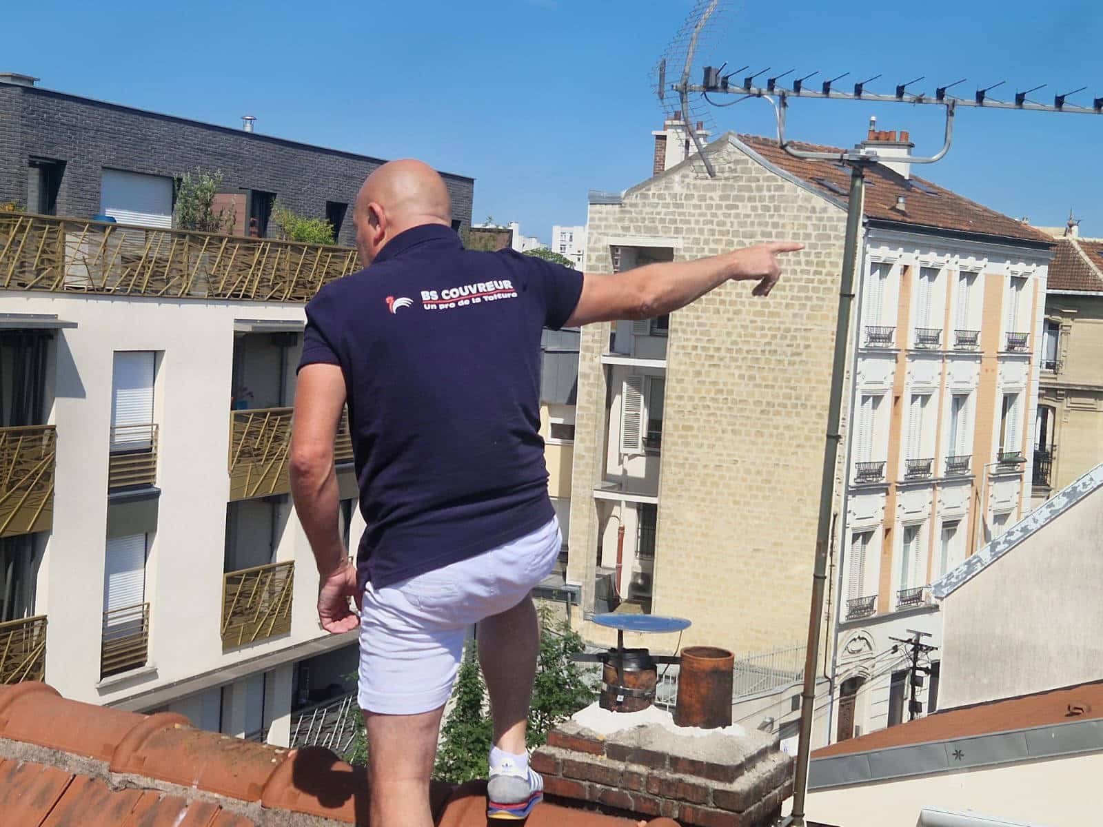 Artisan couvreur dans le val d'oise - BS Couvreur sur une toiture
