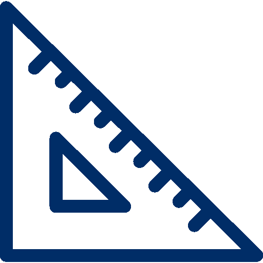 ruler triangle icon